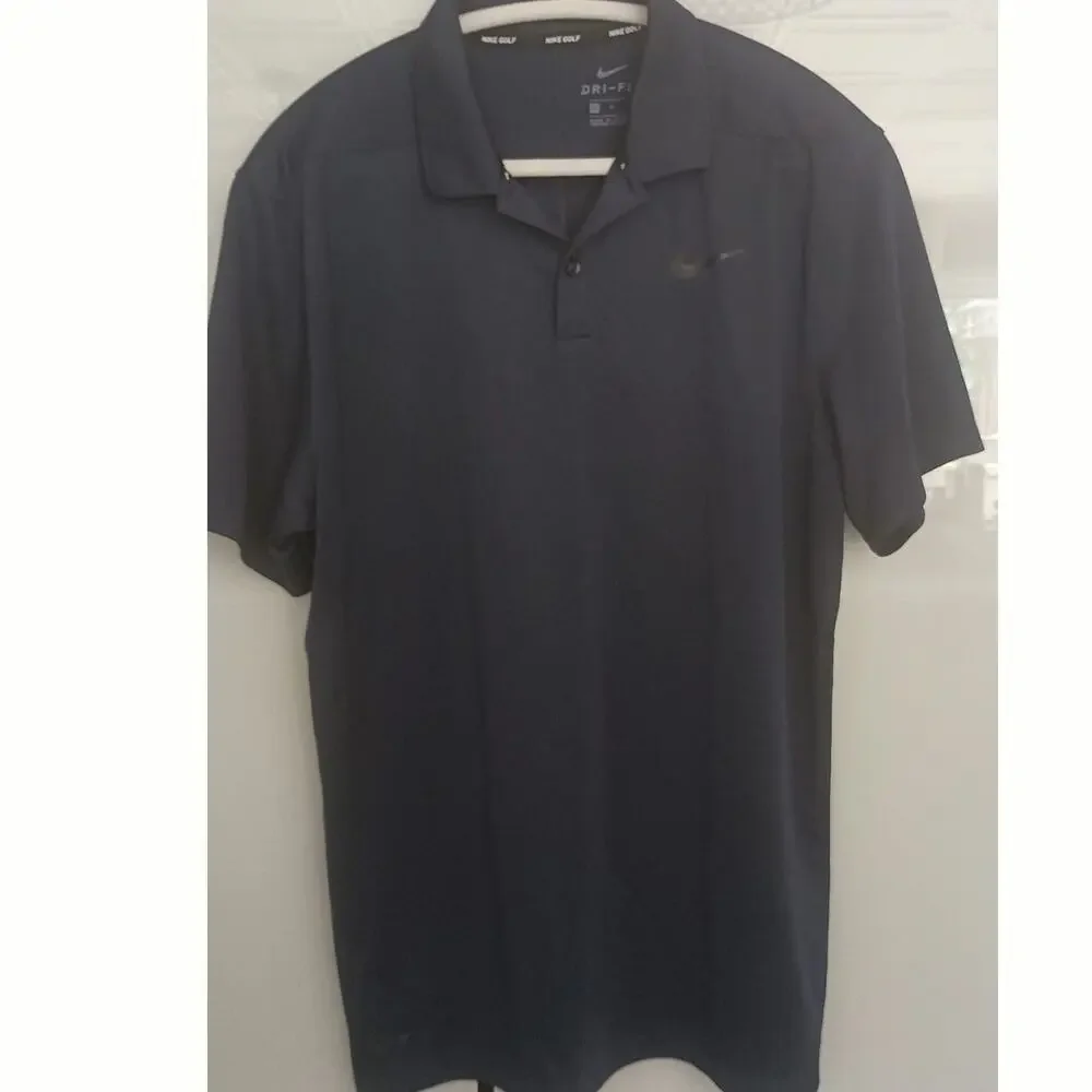 Nike Golf BUNDLE (3 ) Dri-FIT polos Sz Medium green,yellow & Navy activewear